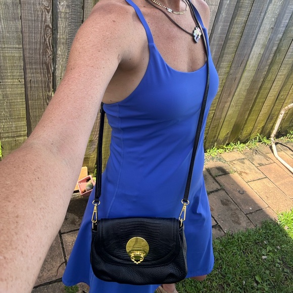 Small Black Leather Oryany Crossbody Bag - Picture 9 of 9